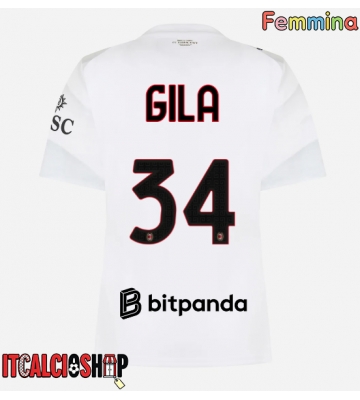 AC Milan Mario Gila #34 Seconda Maglia Femmina 2026-27 Manica Corta